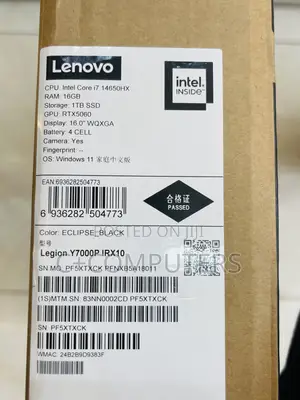 New Lenovo Legion Y7000P IRX9 Gaming Laptop 16GB Intel Core i7 SSD 1T