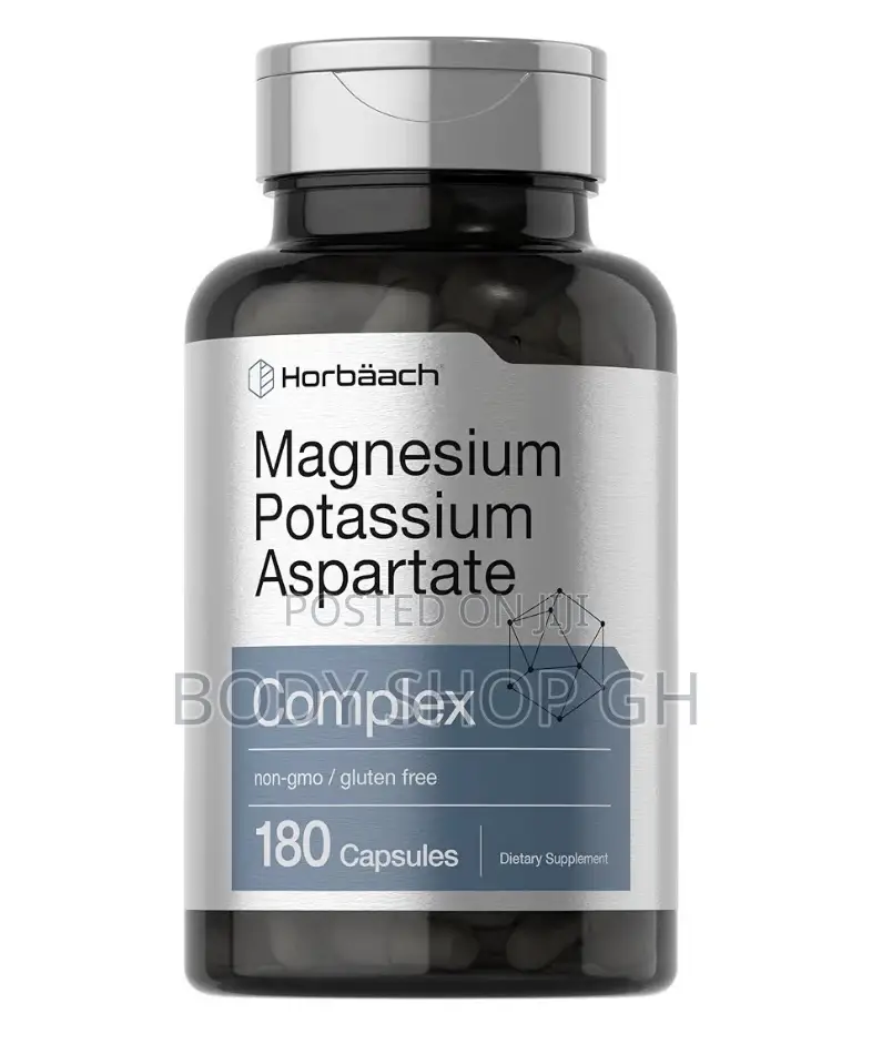 Horbäach Magnesium Potassium Aspartate Complex | 180 Capsules |