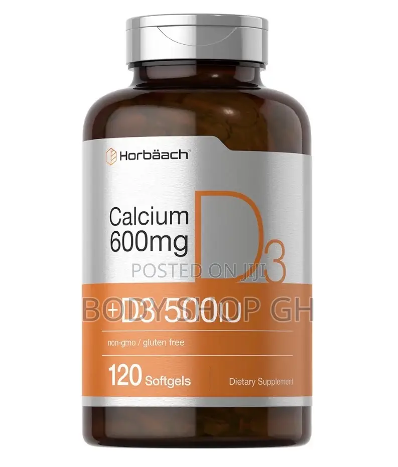 Calcium Supplement With Vitamin D3 | 600 Mg | 120 Softgels |