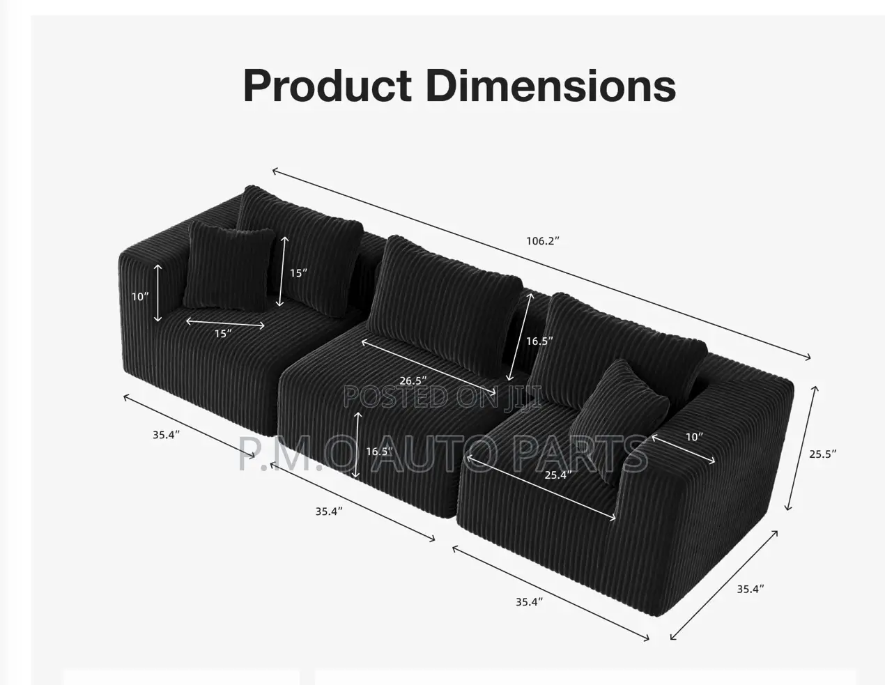 Cozy 3-Seater Sofa