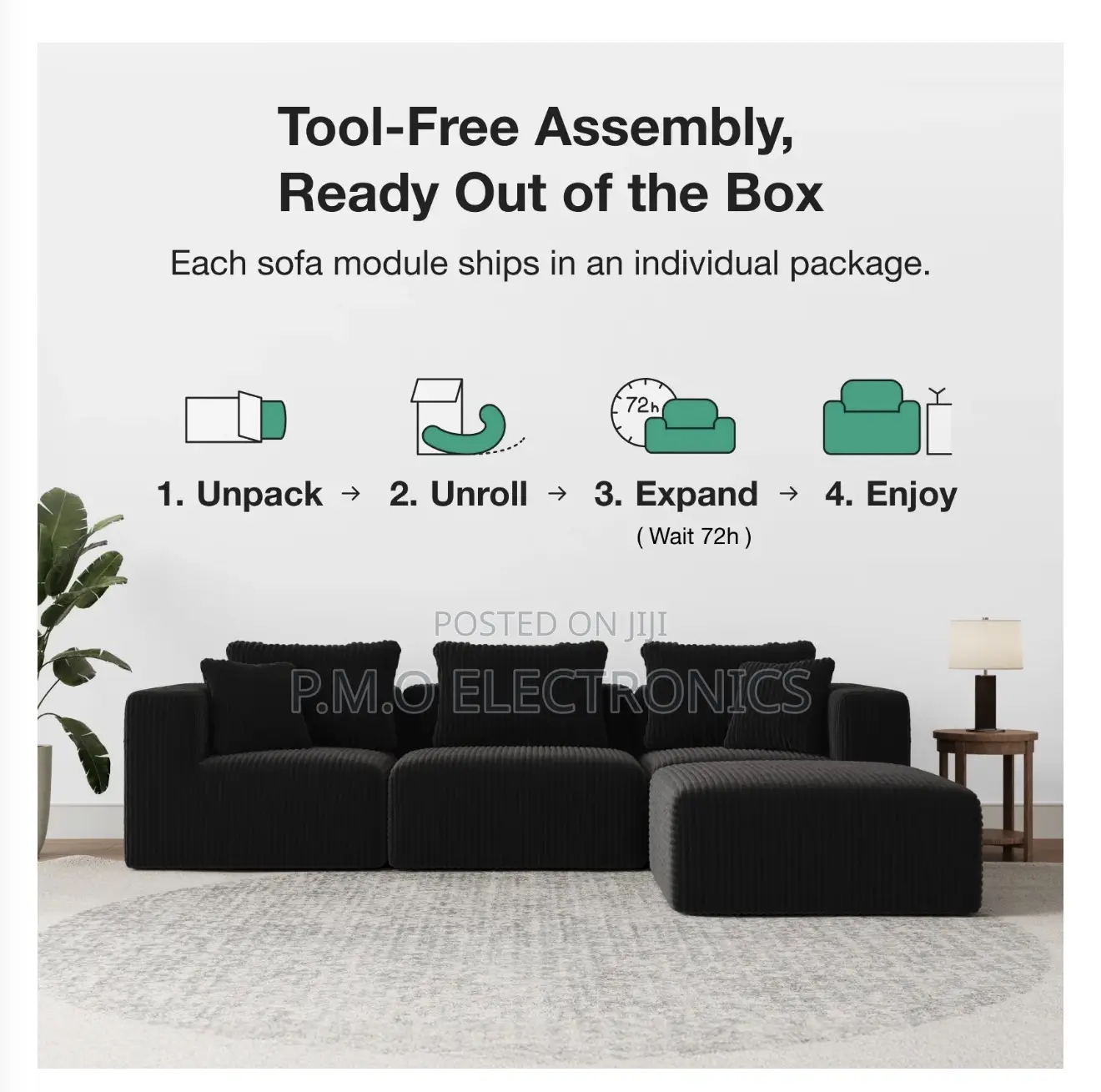 Cozy 3-Seater Sofa