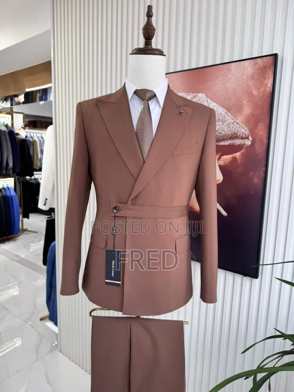 Mario Casas Double-Breasted Suit