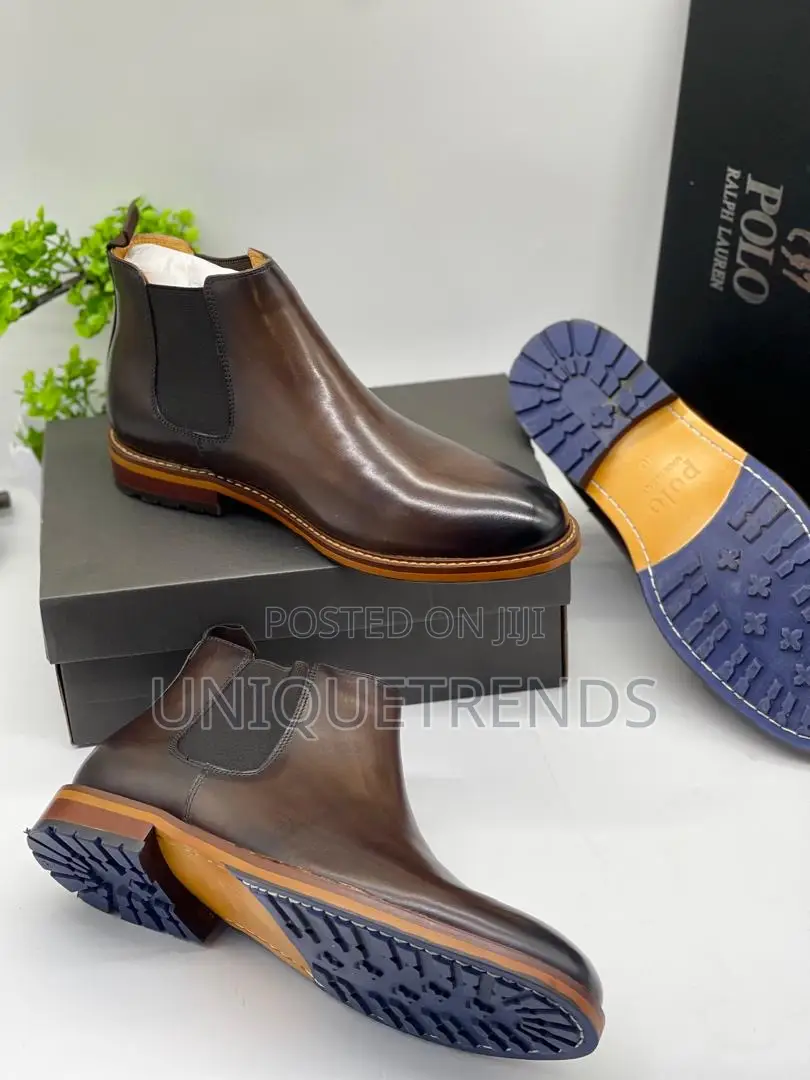 Quality Polo Ralph Lauren Chelsea Boots (Coffee)