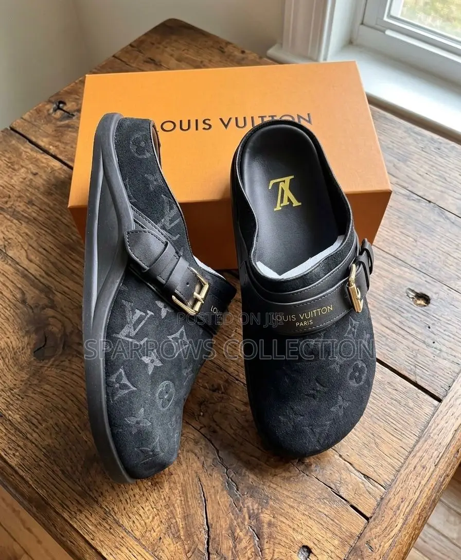 Louis Vuitton Lv to-Go Comfort Clogs All Black