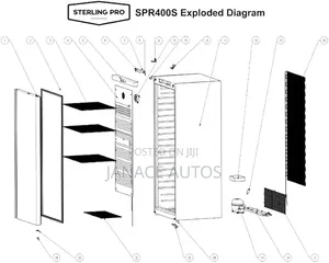 Sterling Pro Spr400s Single Door Upright Fridge