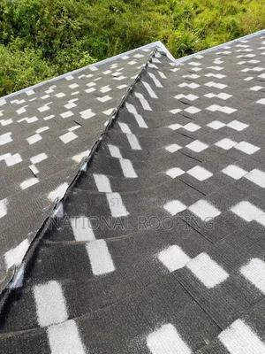 Stone Coated Black and White Shingles