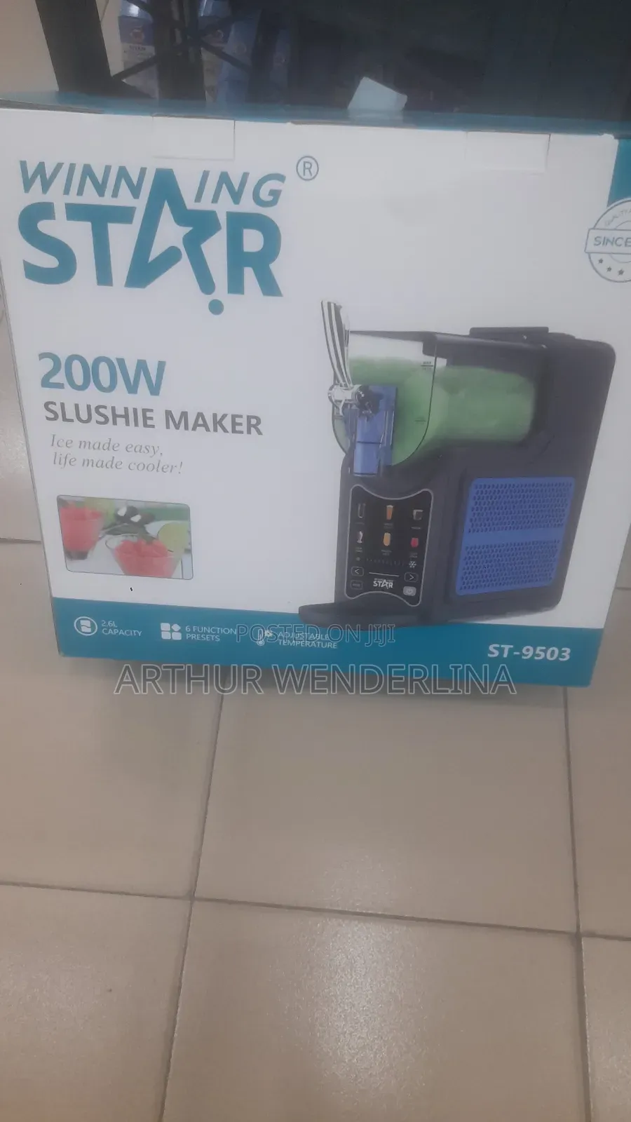 2.6 L Star Winning Star 200w Slushie Maker