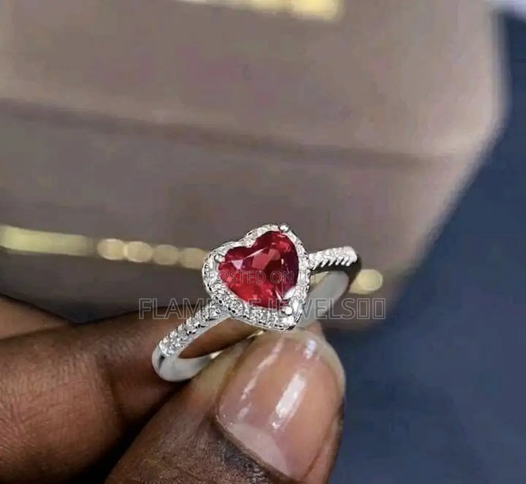 Ruby Radiance Promise and Engagement Ring