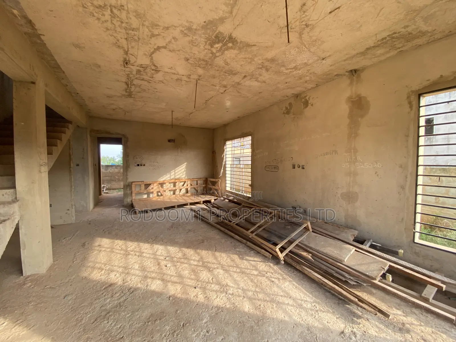 2 Units of 3 Bedrooms House With Half Plot of Land at Ayi Mensah