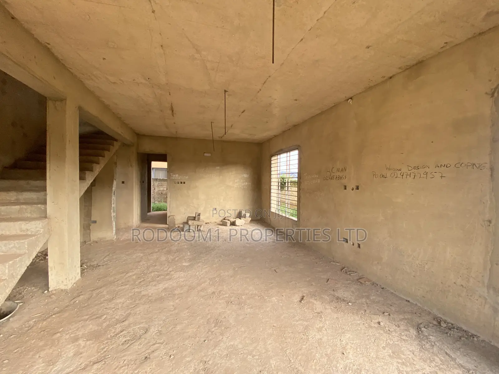 2 Units of 3 Bedrooms House With Half Plot of Land at Ayi Mensah