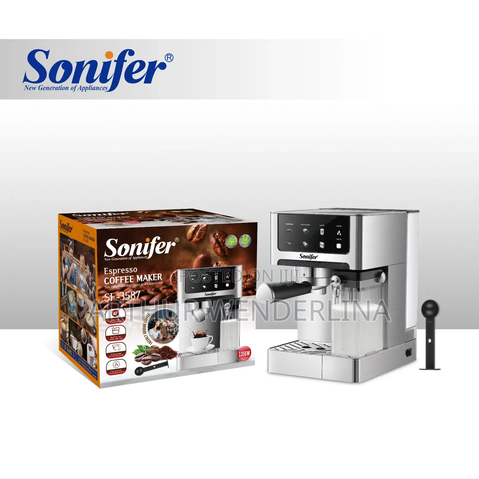 Sonifer Sf-3587 Multifunctional Espresso Coffee Maker