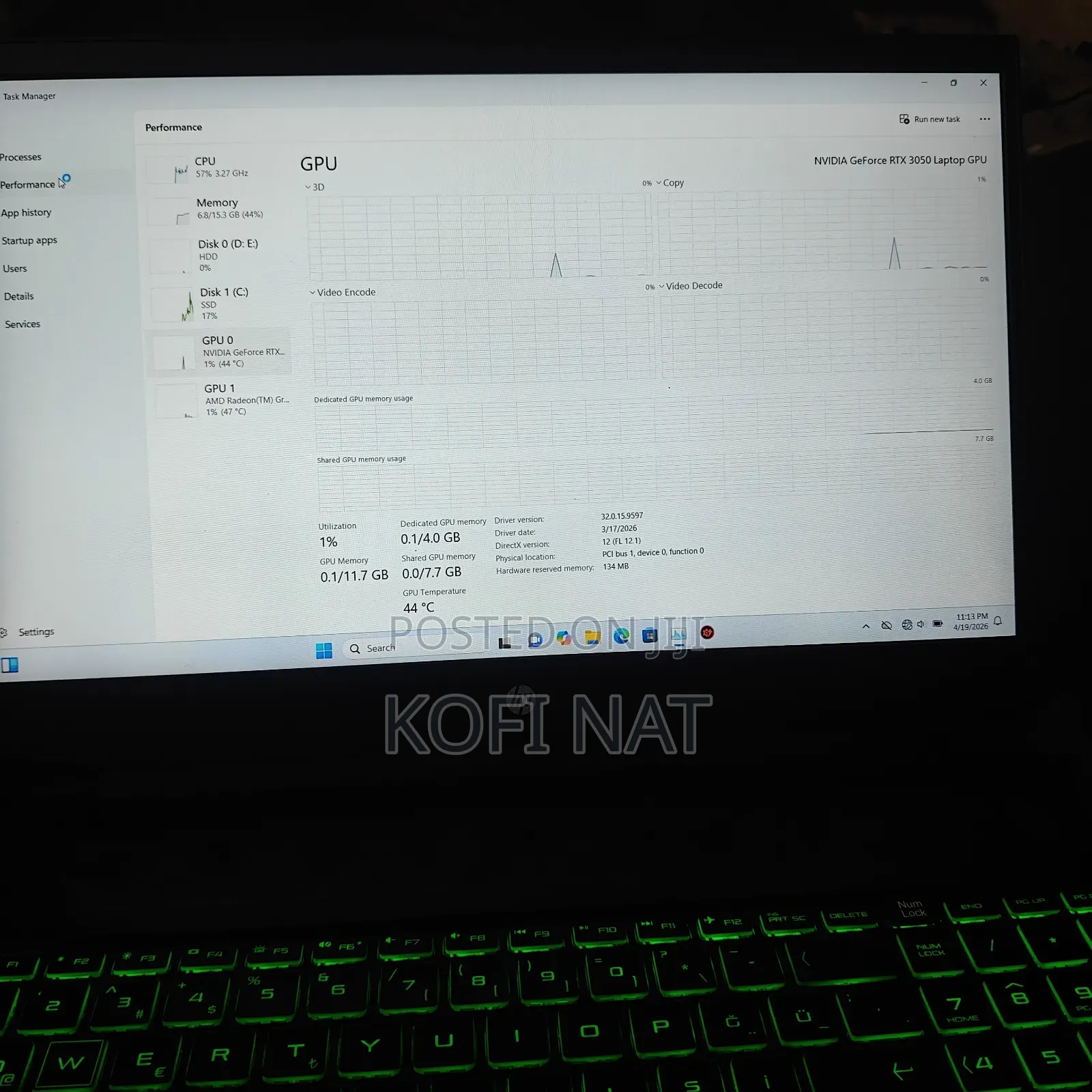 HP Pavilion Gaming Laptop 15-dk2xxx 16GB AMD Ryzen 5 HDD+SSD 512GB