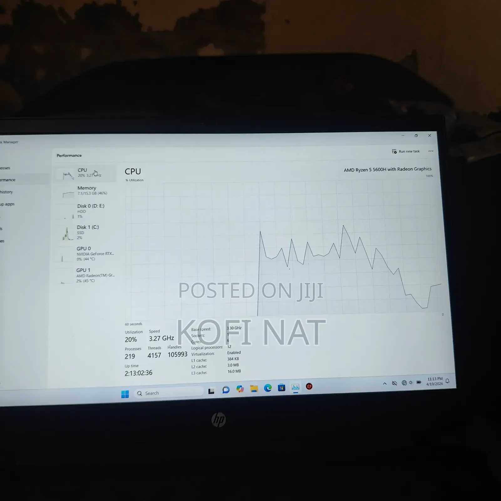 HP Pavilion Gaming Laptop 15-dk2xxx 16GB AMD Ryzen 5 HDD+SSD 512GB