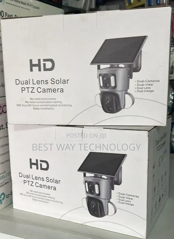 PTZ Solar 4g Dual Lens Camera 6mp Ubox App