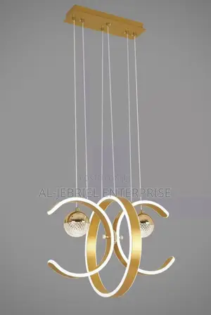 Sculptural Curved Led Chandelier