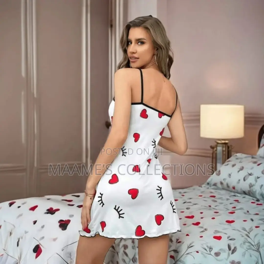 Women's Heart Print Camisole Nightgown/ Sleepwear/ Loungewear