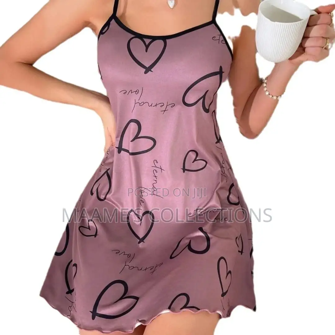 Women's Heart Print Camisole Nightgown/ Sleepwear/ Loungewear