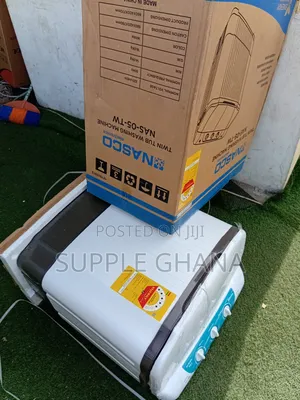 Nasco 5kg Twin Tub Washing Machine – Dual Action, Better Results