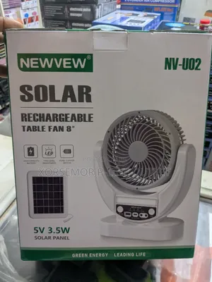 Solar Rechargeable Fan