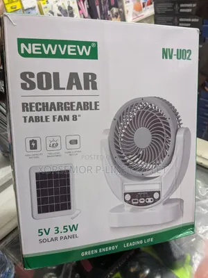 Solar Rechargeable Fan
