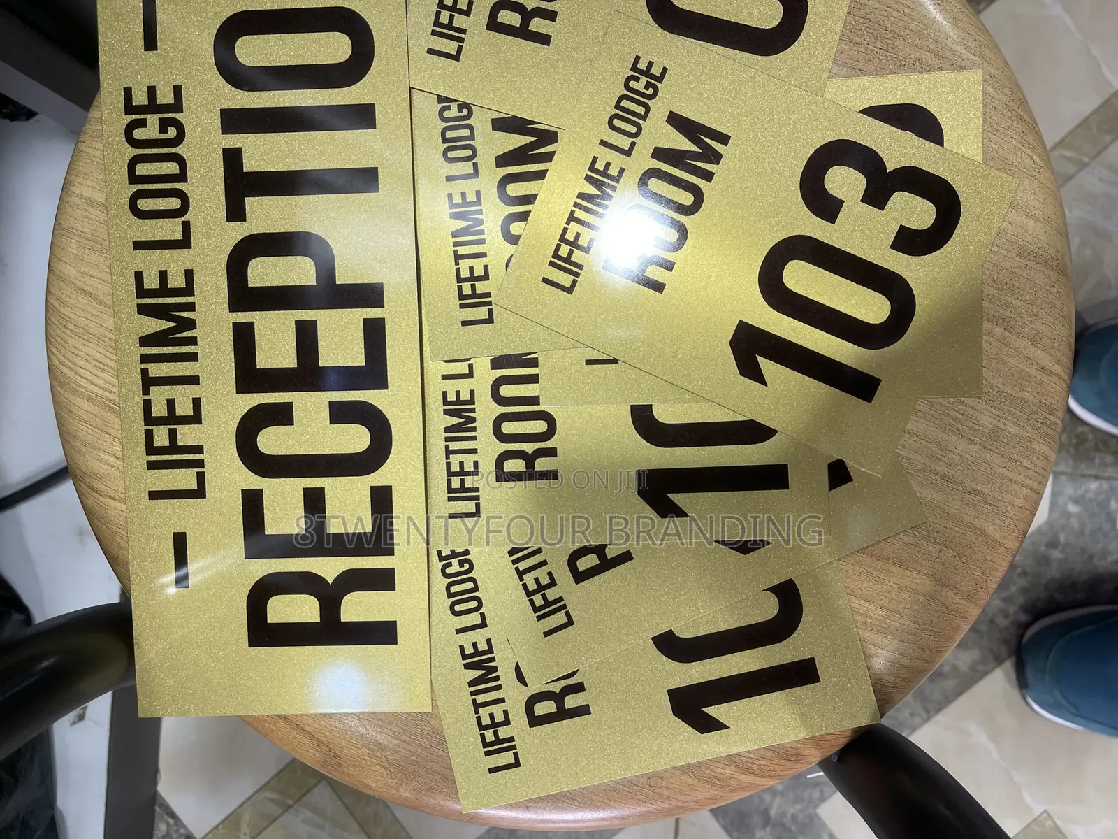 Labels for Doors 2x10 Inches (Moq: 20pcs)