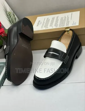 Black and White Executive Men's J M Weston Leather Shoes