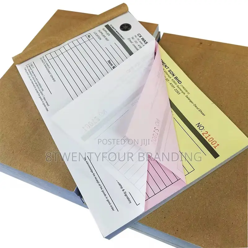 Receipt Invoice Booklets (A4 - A5 Sizes Bulk Printing Only)