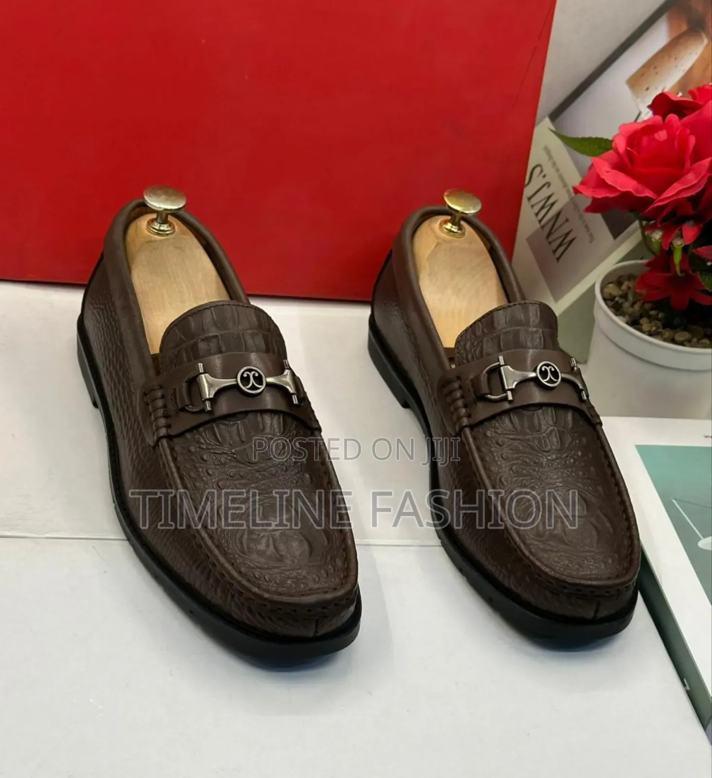 Coffee Brown Salvatore Ferragamo Men's Leather Loafers