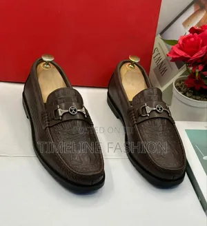 Coffee Brown Salvatore Ferragamo Men's Leather Loafers