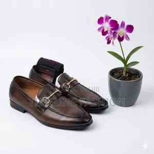 Genuine Leather Anax Coffee Brown Men's Easy Fix Shoes