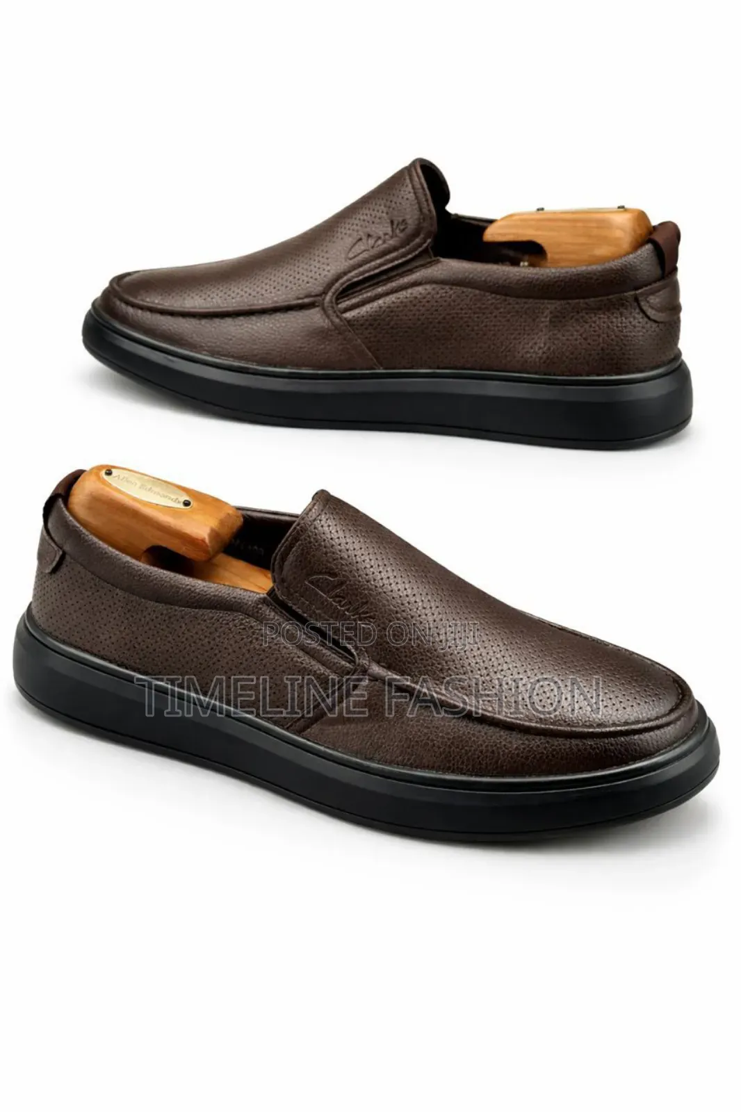 Clark's Coffee Brown Easy Fix Casual Sneakers