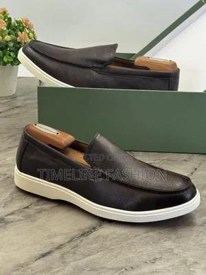 Coffee Brown Hermes Leather Easy Wear Sneakers