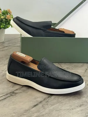 Black and White Hermes Classic Men's Sneakers