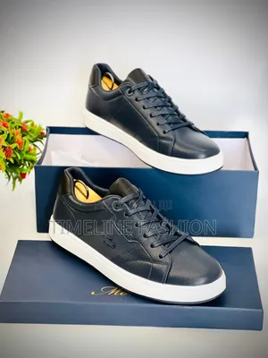 Lacoste Navy Blue Men's Classic Leather Footwear