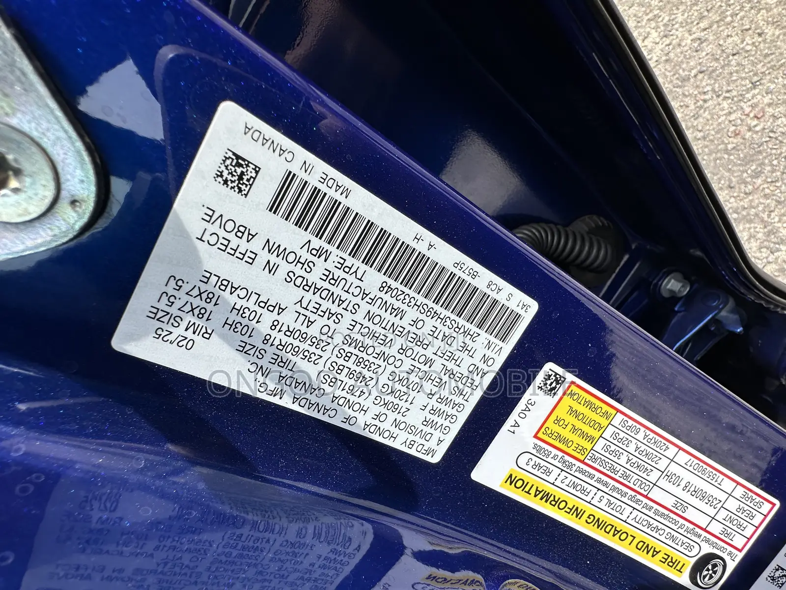 Honda CR-V EX AWD 2025 Blue