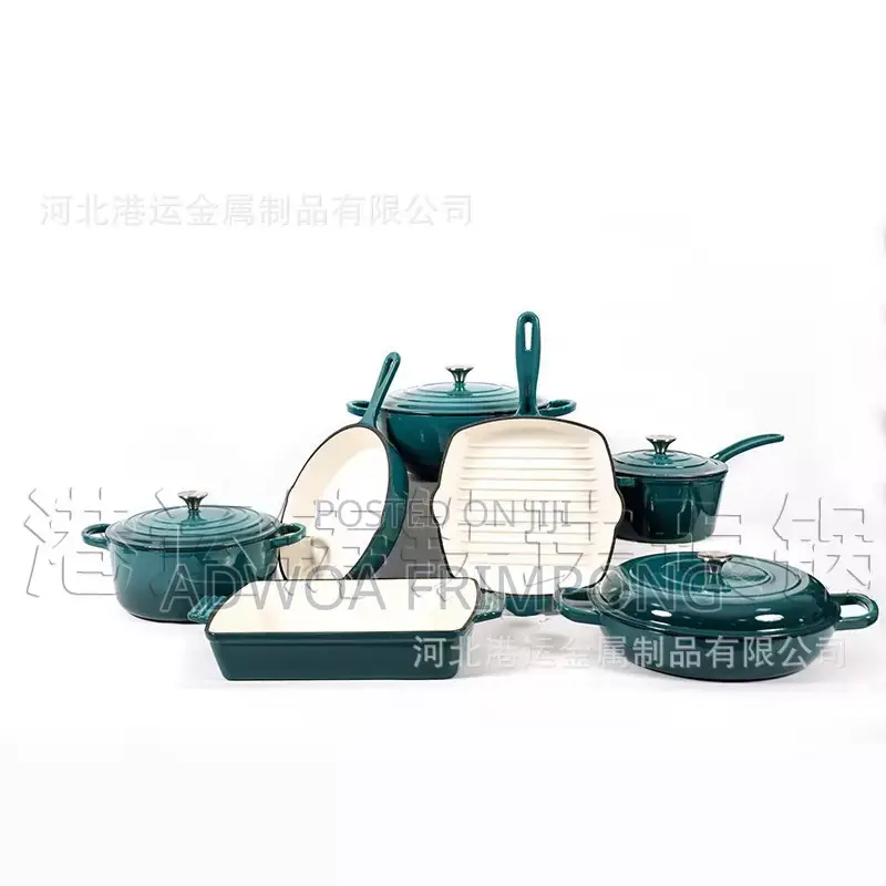 Die Cast Iron Enamel Kitchen Set