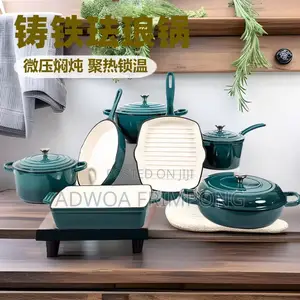 Die Cast Iron Enamel Kitchen Set