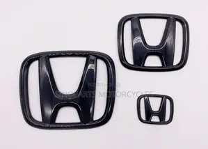 Honda Black Badge Set Civic Accord CRV – Front Rear Logo