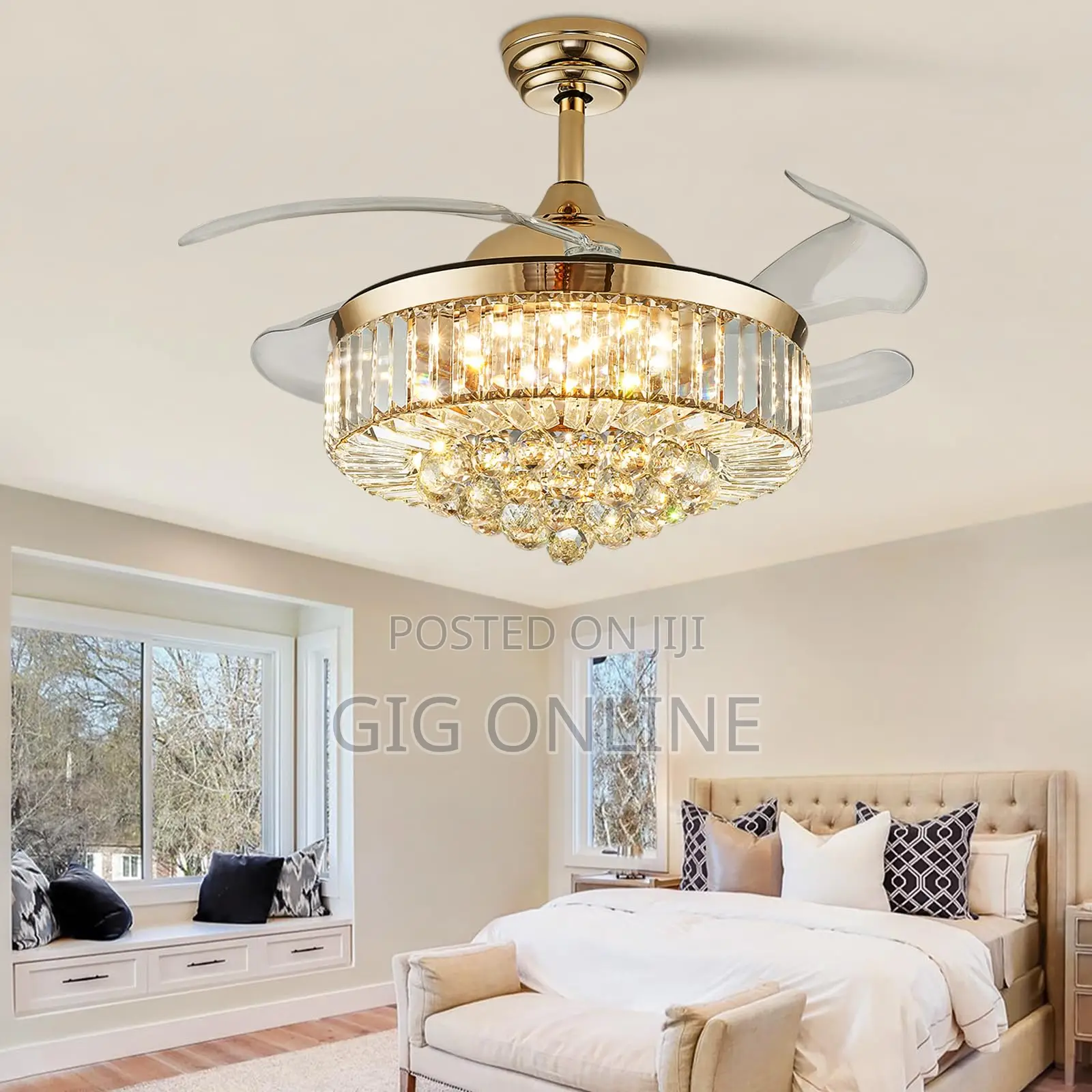 New Chanelier Fan With Light