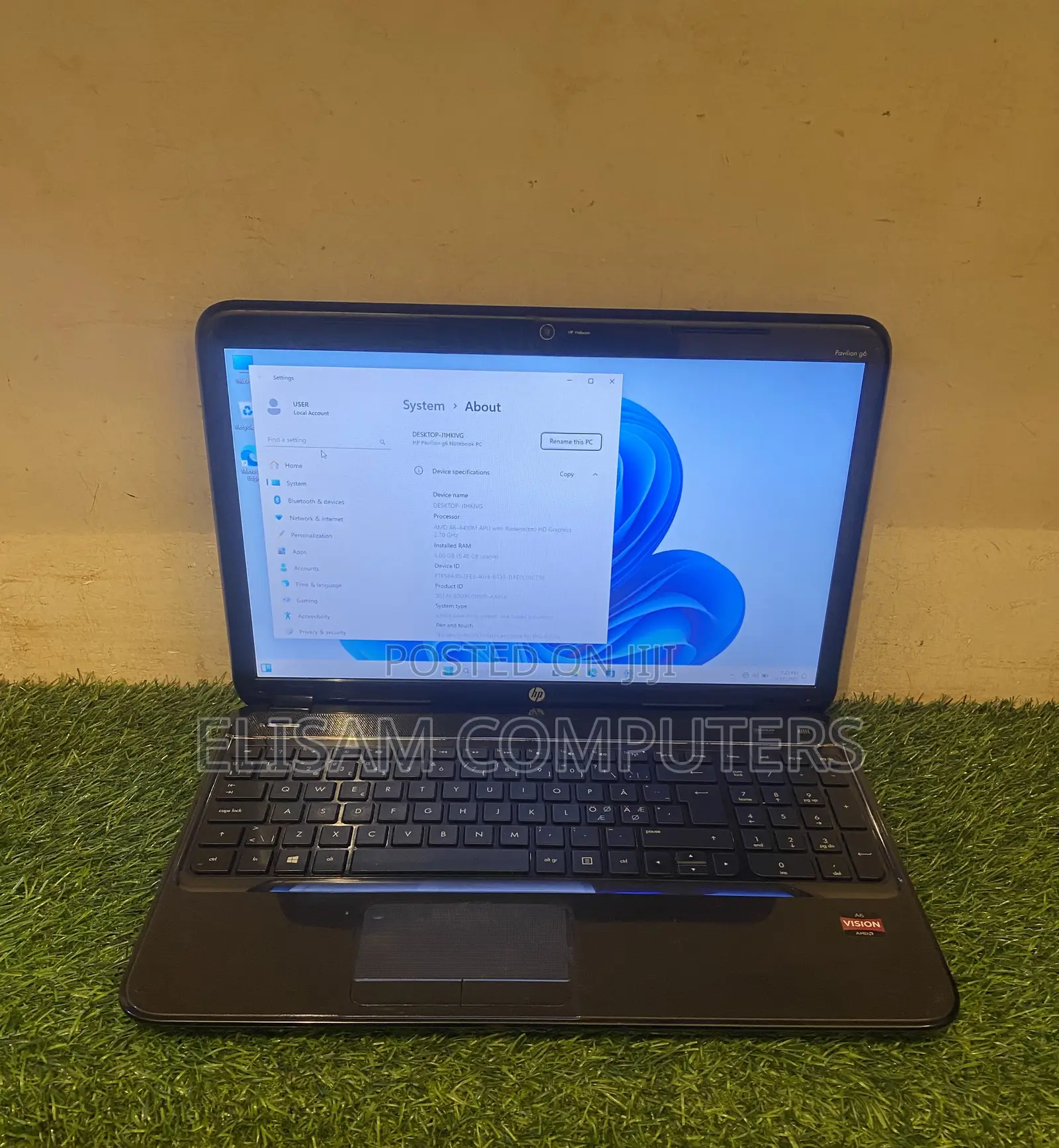 Laptop HP Pavilion G6 6GB AMD A6 HDD 250GB