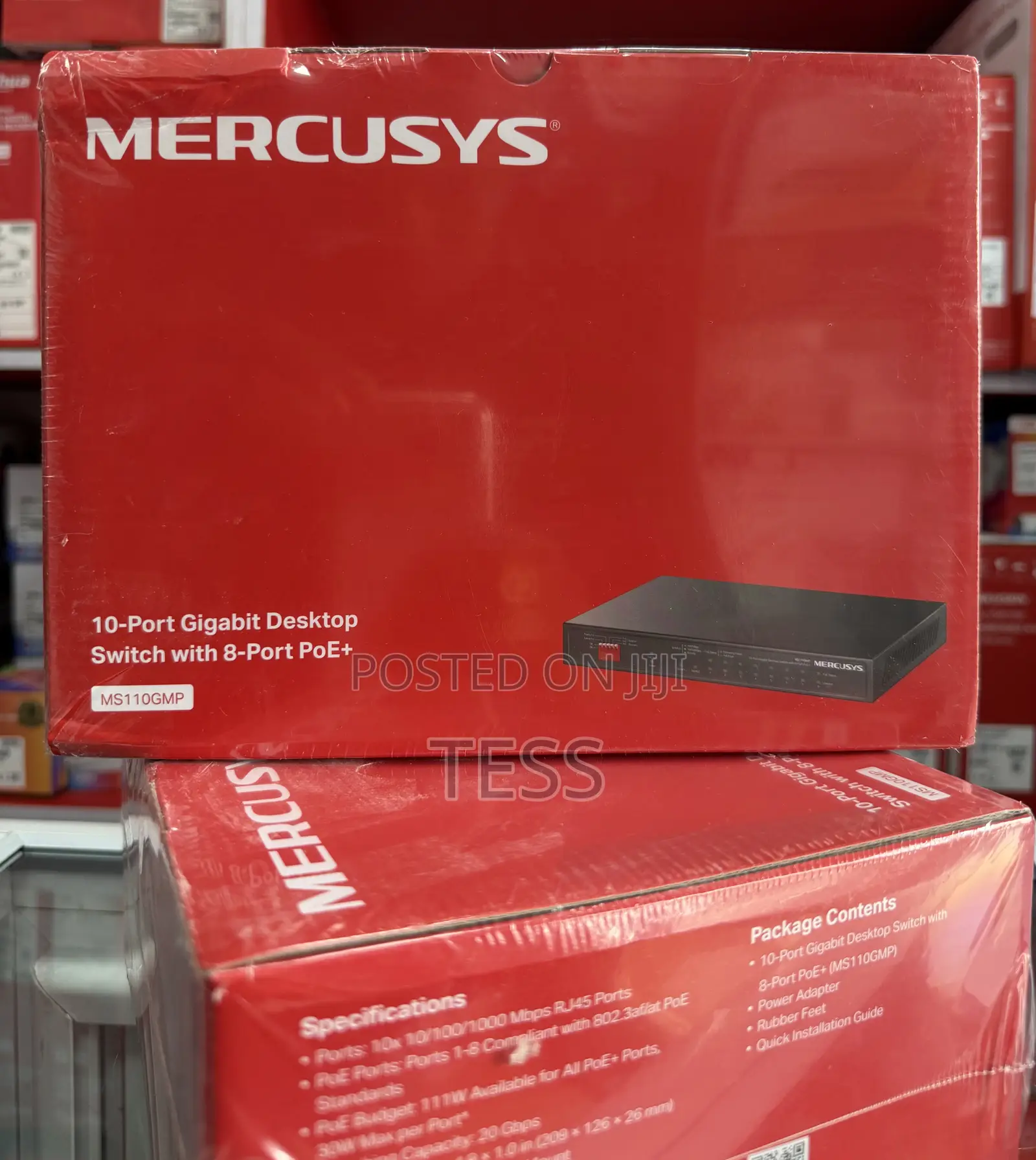 Mercusys 10-Port Gigabit Desktop Switch With 8-Port Poe Ms110gmp