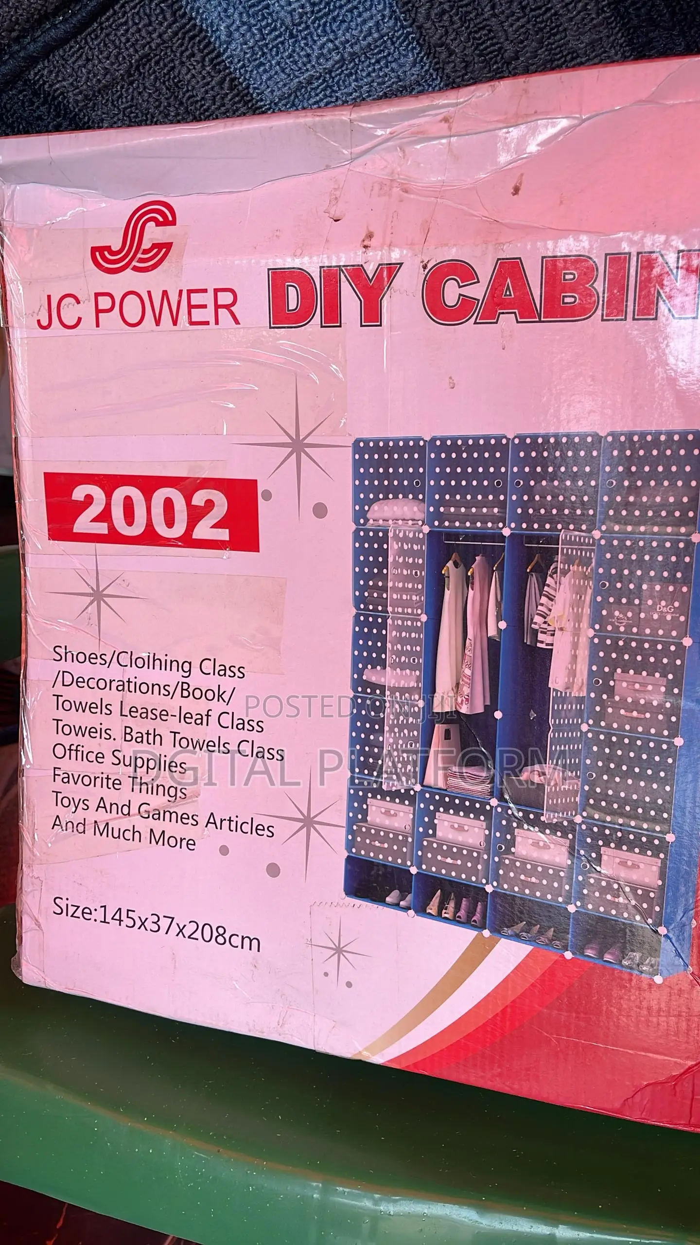 Plastic, Metal And Wooden Stackable Wardrobes
