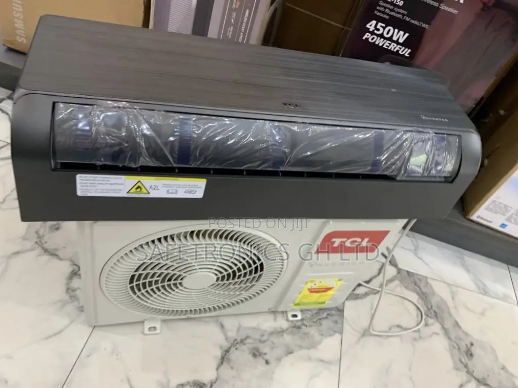 Zealous New TCL 1.5 Hp Inverter Air Conditioner in Dark Gray/Black