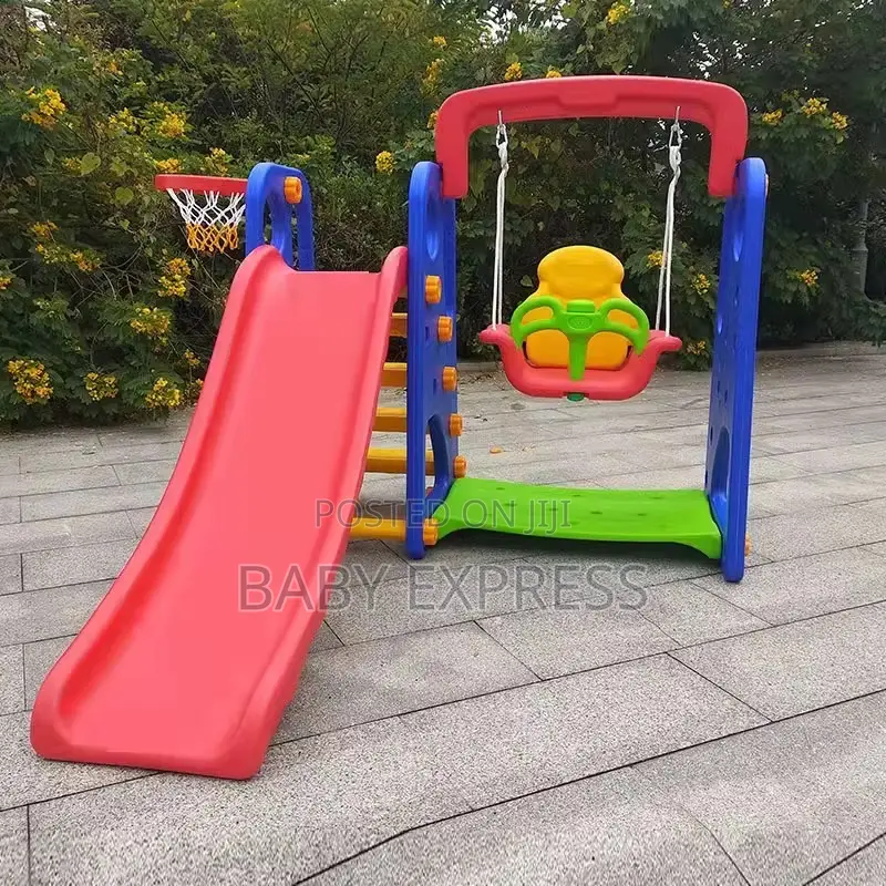 Premium 3-in-1toddler Swing Slide Playset Indoor/Outdoor Playground