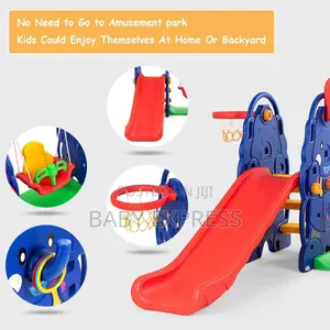Premium 3-in-1toddler Swing Slide Playset Indoor/Outdoor Playground