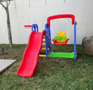 Premium 3-in-1toddler Swing Slide Playset Indoor/Outdoor Playground