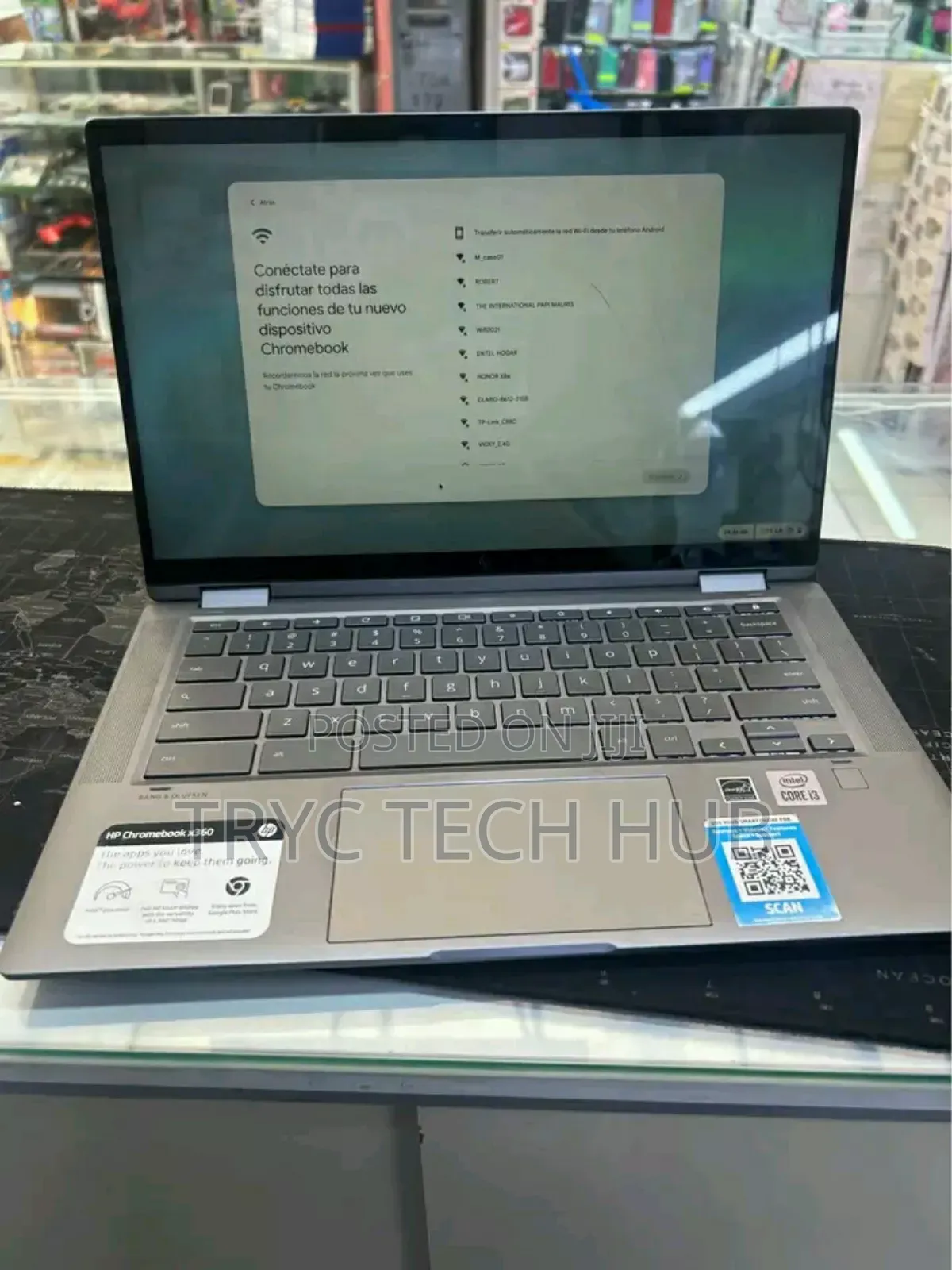 New Laptop HP Chromebook X360 8GB Intel Core i3 SSHD (Hybrid) 256GB