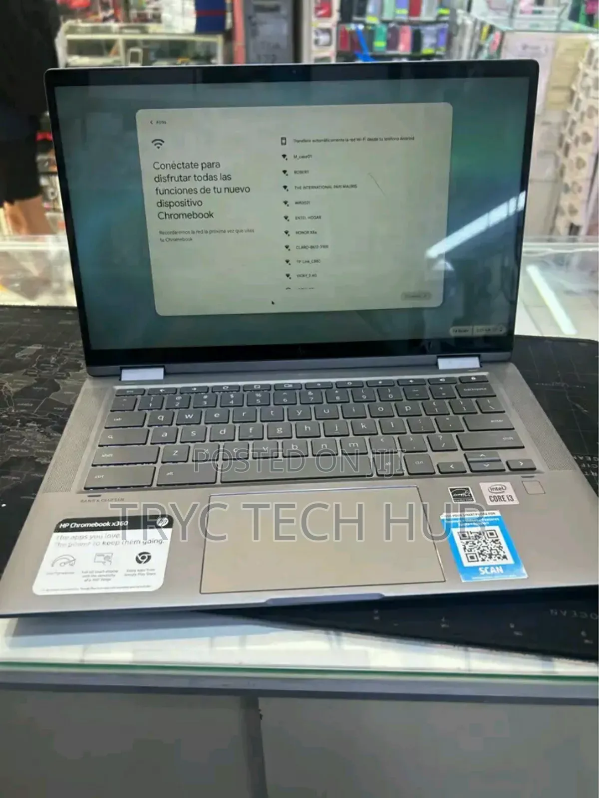 New Laptop HP Chromebook X360 8GB Intel Core i3 SSHD (Hybrid) 256GB