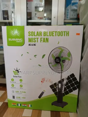 18'' Rechargeable and Solar Standing Fan