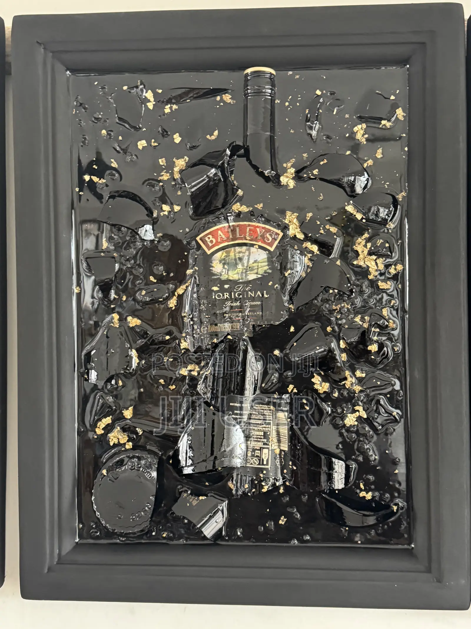 Epoxy Broken Bottle Wall Art